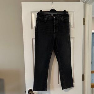 PAIGE Charcoal Denim Pants - Billy Crop Style - Size 27